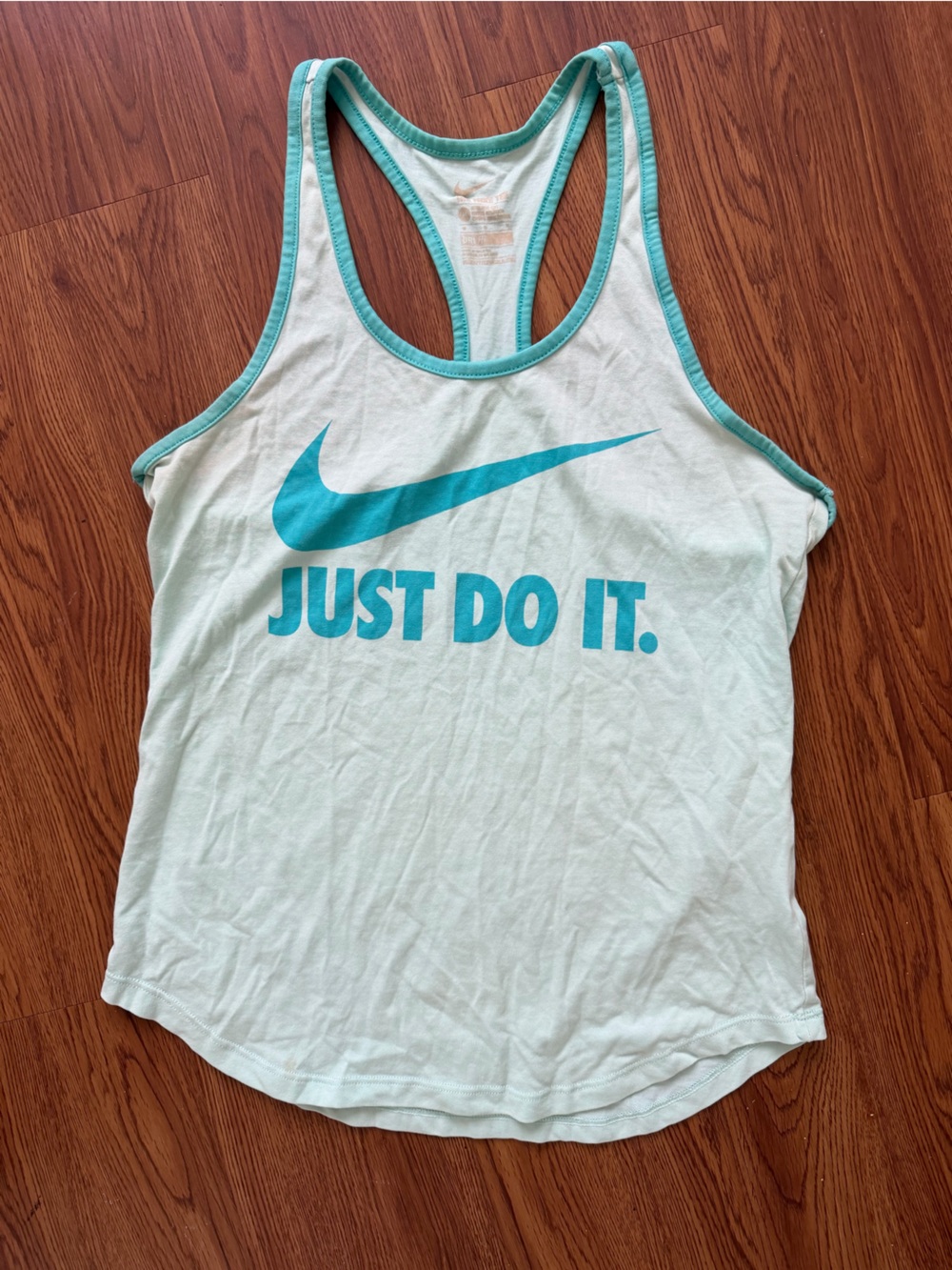 Nike Teal & Mint Racerback Tank Top with Logo